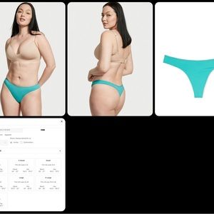 Victoria Secret Silky THE T-SHIRT Everyday Perfect Thong Panty XL Waterpark Grn